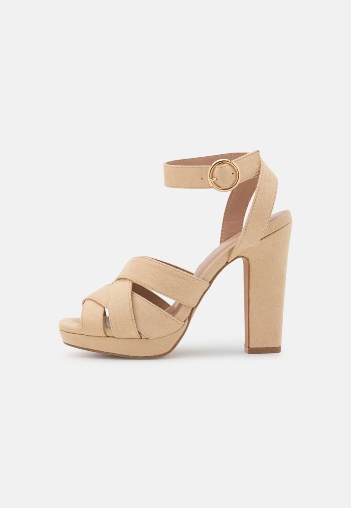 Sandale ANNA FIELD Anna Field High Heeled Sandals Beige Femme | SOZ-0664614